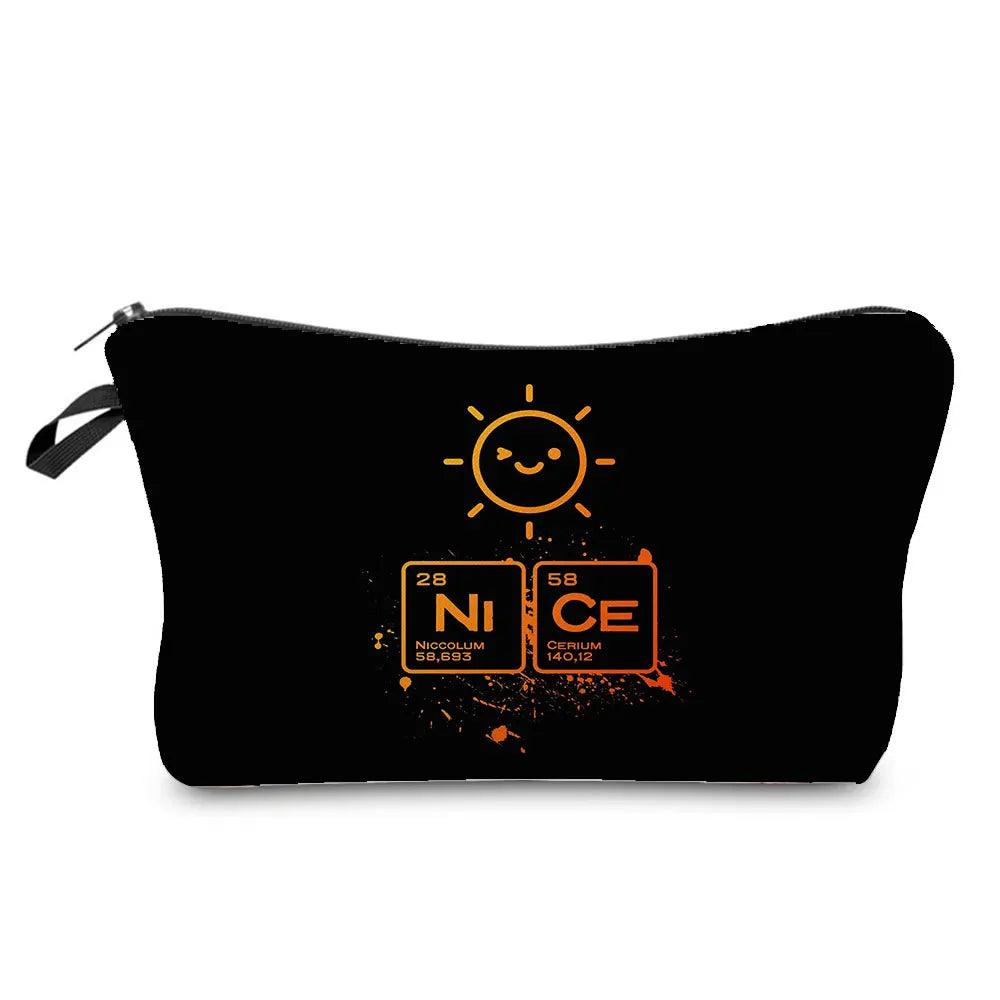 Natural Science Printed Pencil Bag School Student Mini Stationery Bag Outdoor Travel Child Portable Storage Bag Teacher Gift Bag