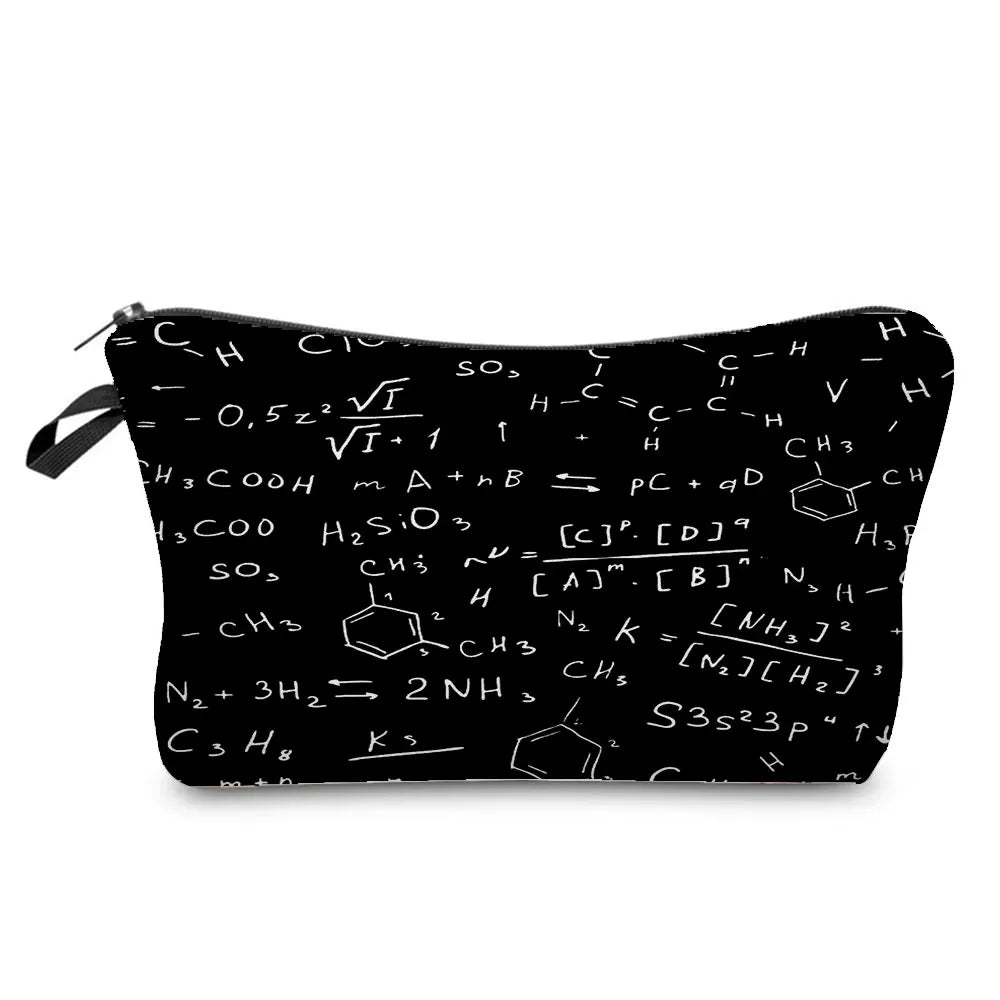 Natural Science Printed Pencil Bag School Student Mini Stationery Bag Outdoor Travel Child Portable Storage Bag Teacher Gift Bag