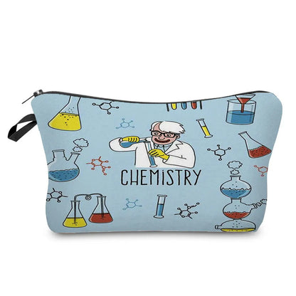 Natural Science Printed Pencil Bag School Student Mini Stationery Bag Outdoor Travel Child Portable Storage Bag Teacher Gift Bag