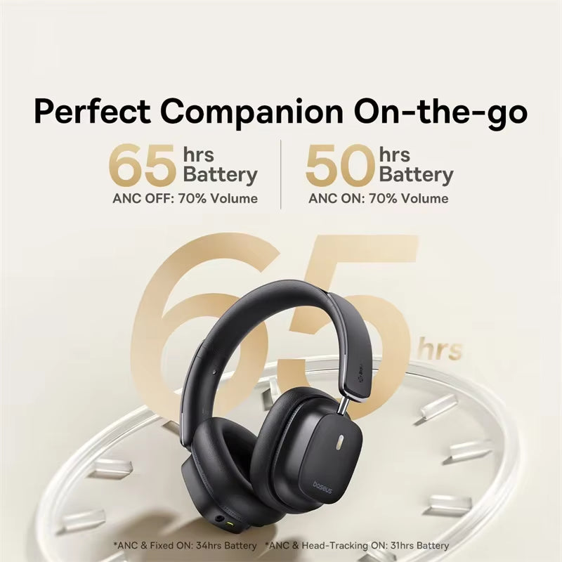Bowie 30 Max Bluetooth Headphones 45Db Noise Cancellation Hi-Res LDAC over Ear Headset 3D Spatial Audio Wireless Earphone