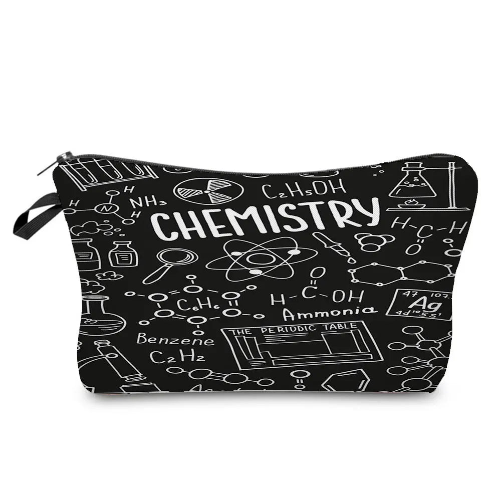 Natural Science Printed Pencil Bag School Student Mini Stationery Bag Outdoor Travel Child Portable Storage Bag Teacher Gift Bag