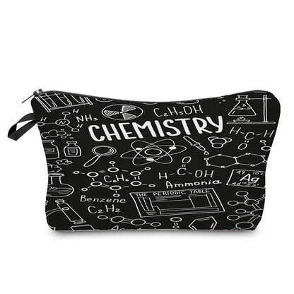 Natural Science Printed Pencil Bag School Student Mini Stationery Bag Outdoor Travel Child Portable Storage Bag Teacher Gift Bag