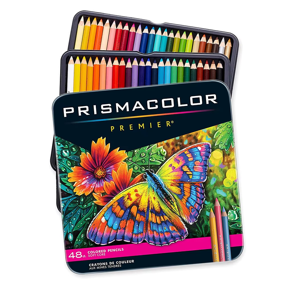 Prismacolor 12/24/36/48 Colors Oil Colored Pencil Drawing Sketching Pencil Set Art Supplies for School Student Artist