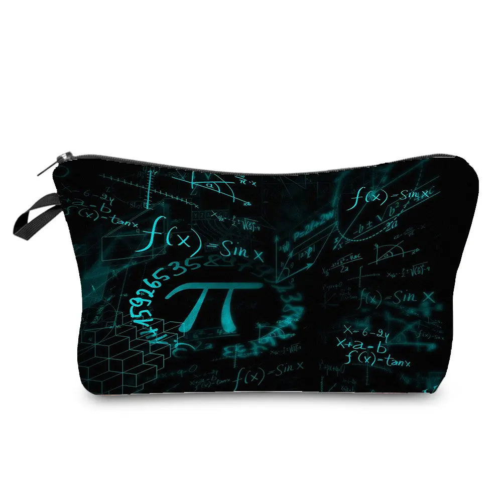 Natural Science Printed Pencil Bag School Student Mini Stationery Bag Outdoor Travel Child Portable Storage Bag Teacher Gift Bag