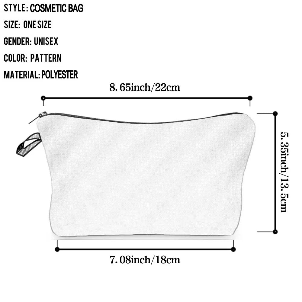 Natural Science Printed Pencil Bag School Student Mini Stationery Bag Outdoor Travel Child Portable Storage Bag Teacher Gift Bag