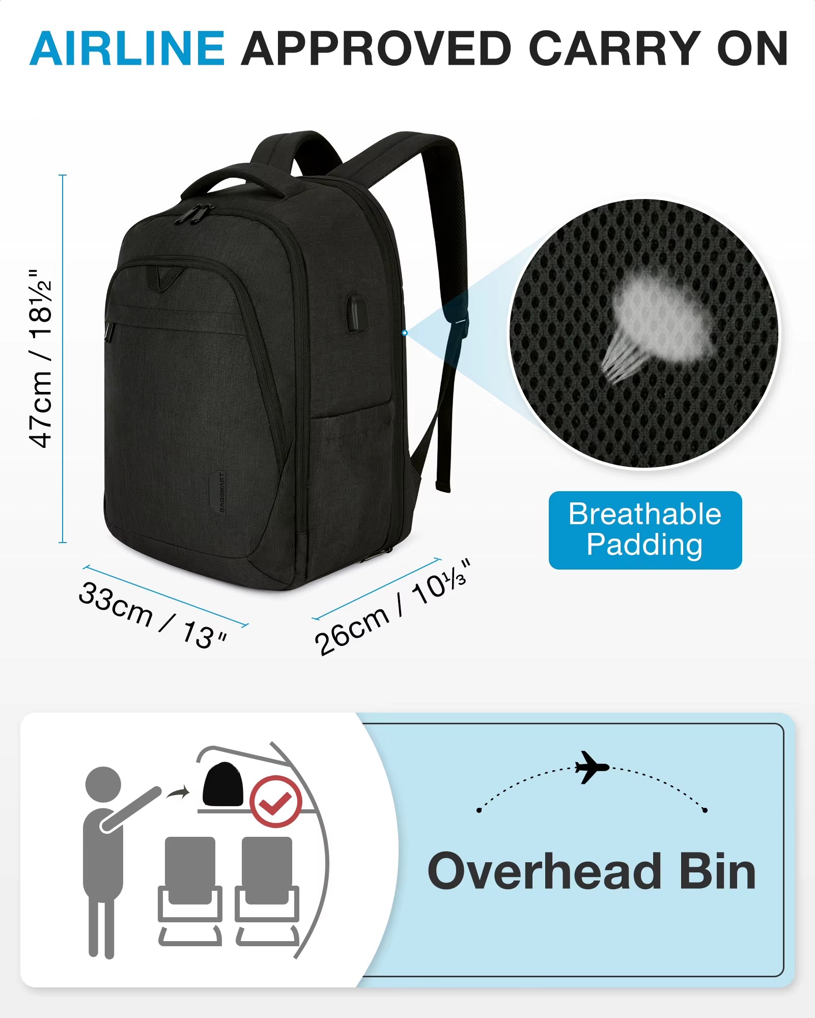 Men'S Backpack Anti-Theft Large Waterproof Women School Bags Travel Bussiness Laptop Backpacks with USB Charging Port