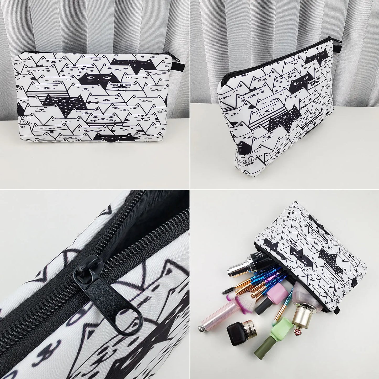 Natural Science Printed Pencil Bag School Student Mini Stationery Bag Outdoor Travel Child Portable Storage Bag Teacher Gift Bag