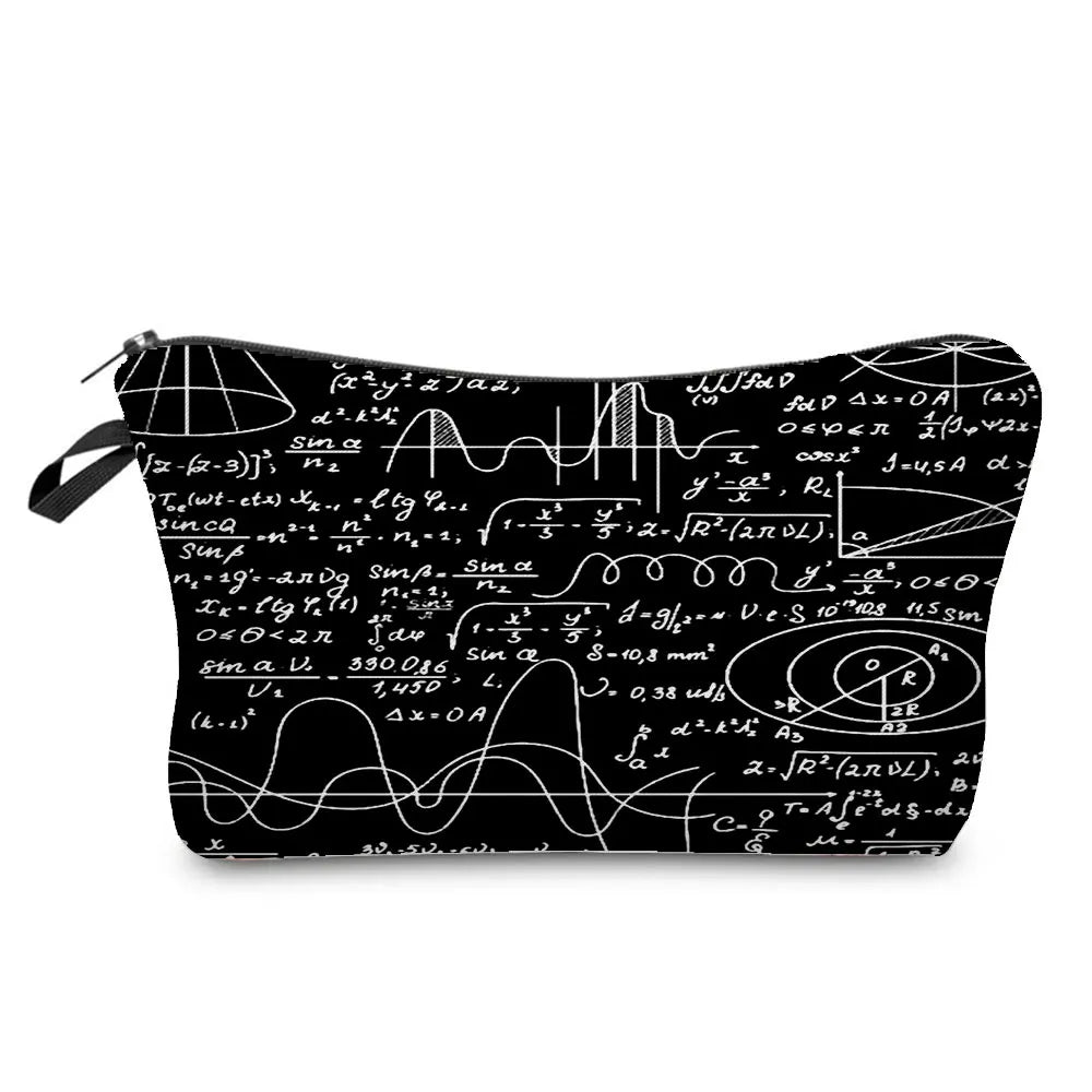 Natural Science Printed Pencil Bag School Student Mini Stationery Bag Outdoor Travel Child Portable Storage Bag Teacher Gift Bag