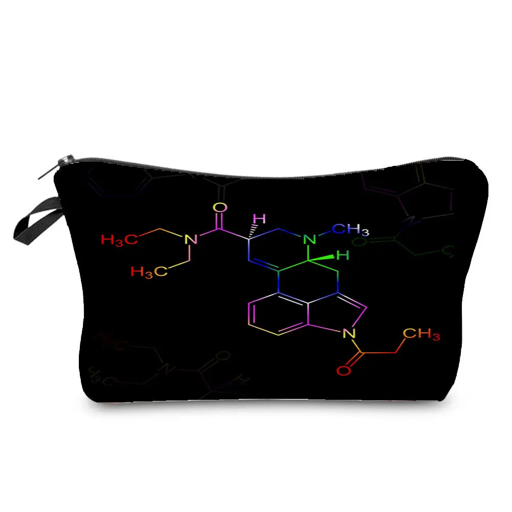 Natural Science Printed Pencil Bag School Student Mini Stationery Bag Outdoor Travel Child Portable Storage Bag Teacher Gift Bag