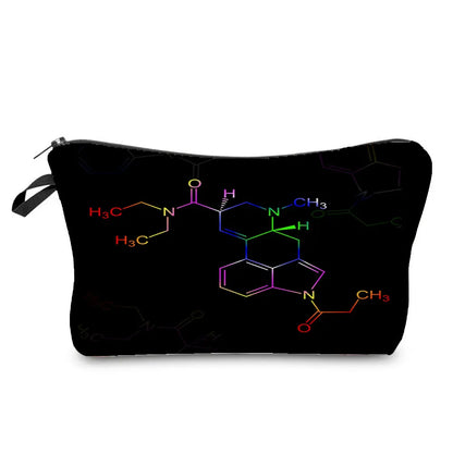 Natural Science Printed Pencil Bag School Student Mini Stationery Bag Outdoor Travel Child Portable Storage Bag Teacher Gift Bag