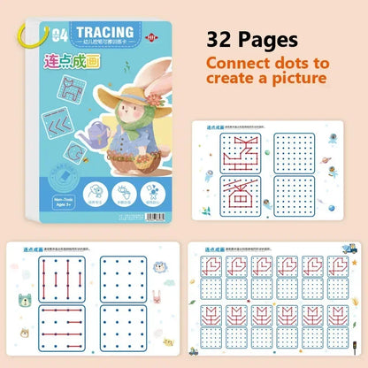 Magical Tracing Workbook Educational Montessori Books for Children Pen Control Training Reusable Calligraphy Copybook for Kids