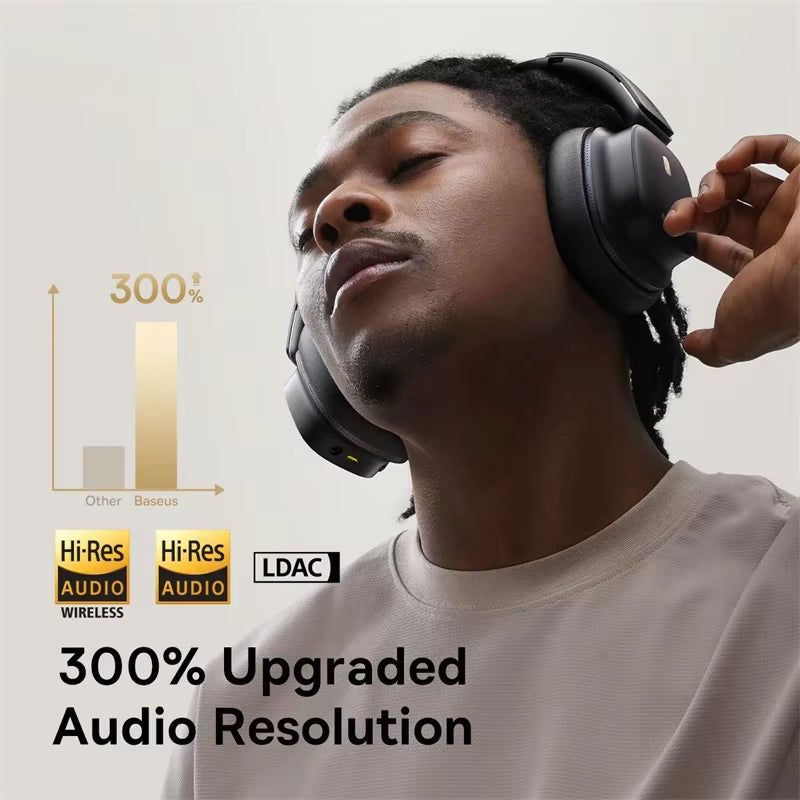 Bowie 30 Max Bluetooth Headphones 45Db Noise Cancellation Hi-Res LDAC over Ear Headset 3D Spatial Audio Wireless Earphone