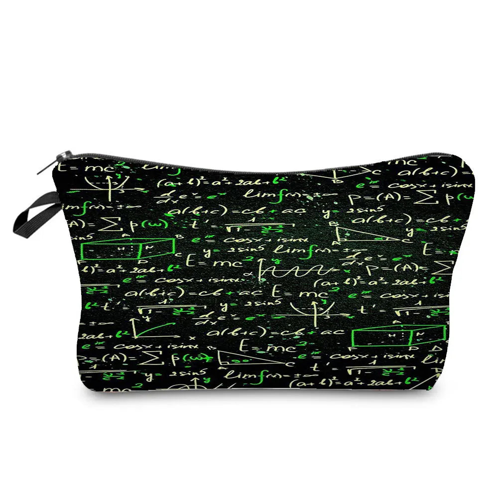 Natural Science Printed Pencil Bag School Student Mini Stationery Bag Outdoor Travel Child Portable Storage Bag Teacher Gift Bag