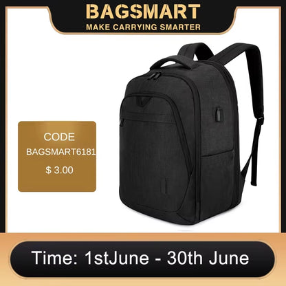 Men'S Backpack Anti-Theft Large Waterproof Women School Bags Travel Bussiness Laptop Backpacks with USB Charging Port