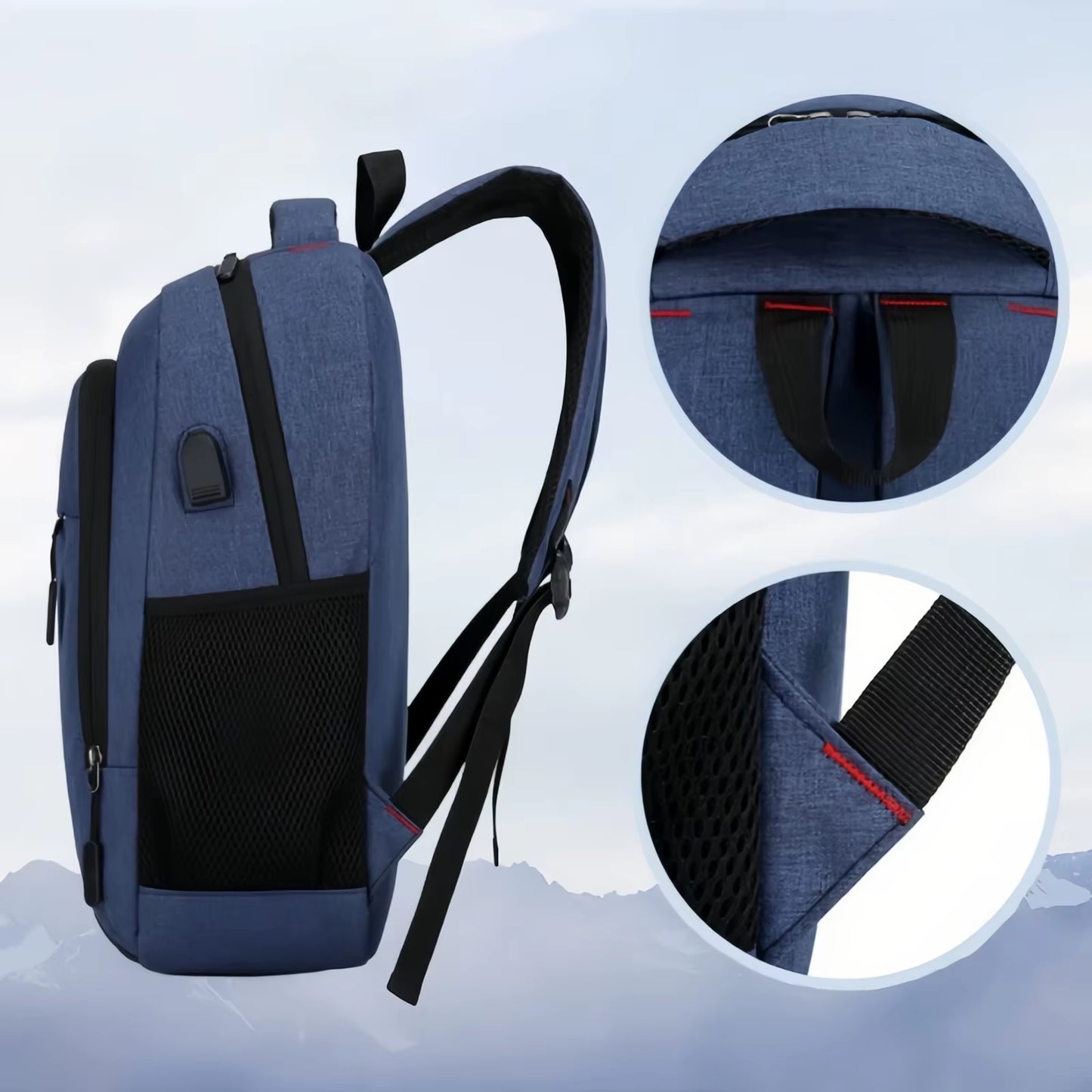 Premium Business Backpack - Spacious Laptop Bag with Reflective Security Strip Professional Commuter Backpack-Zwq