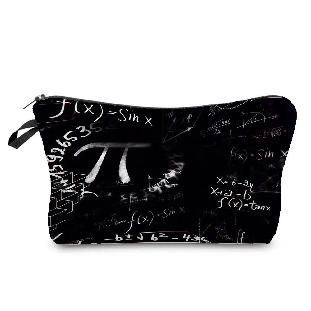 Natural Science Printed Pencil Bag School Student Mini Stationery Bag Outdoor Travel Child Portable Storage Bag Teacher Gift Bag