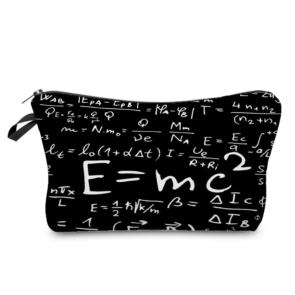 Natural Science Printed Pencil Bag School Student Mini Stationery Bag Outdoor Travel Child Portable Storage Bag Teacher Gift Bag