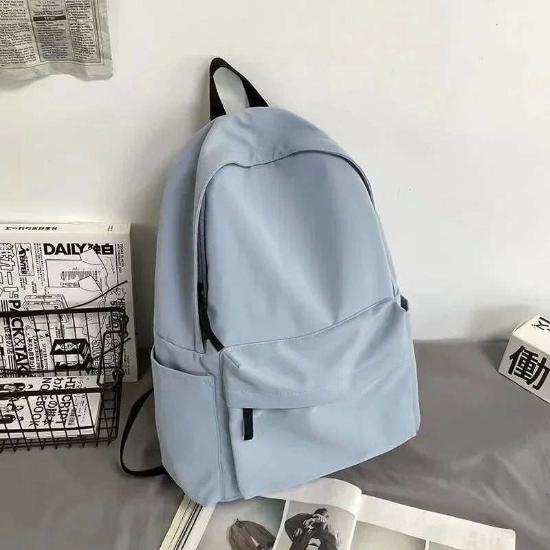 Black Grey White Red Versatile Backpack High Quality Large Capacity Waterproof Travel Bag Washable Nylon Computer Bag Unisex