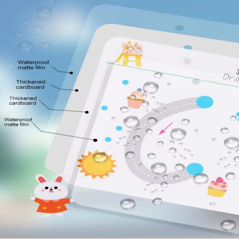 Magical Tracing Workbook Control Training Book Kids Reusable Magic Practice Copybook Children Drawing Education Books Stationery