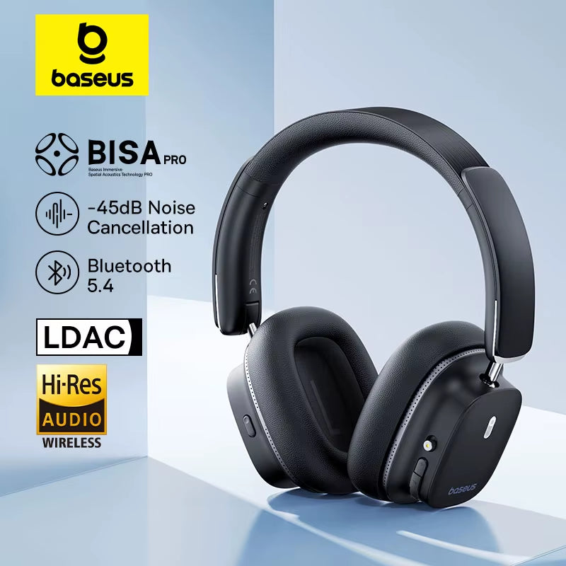 Bowie 30 Max Bluetooth Headphones 45Db Noise Cancellation Hi-Res LDAC over Ear Headset 3D Spatial Audio Wireless Earphone