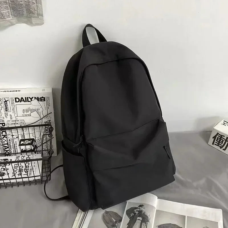 Black Grey White Red Versatile Backpack High Quality Large Capacity Waterproof Travel Bag Washable Nylon Computer Bag Unisex