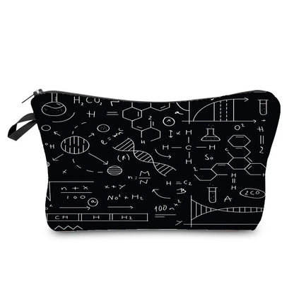 Natural Science Printed Pencil Bag School Student Mini Stationery Bag Outdoor Travel Child Portable Storage Bag Teacher Gift Bag