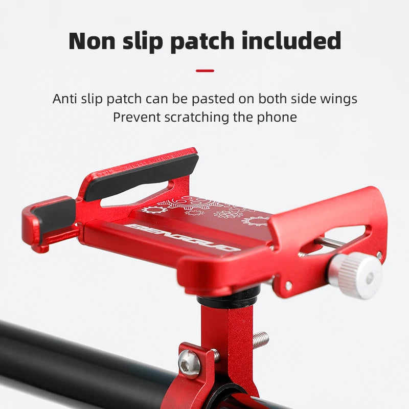 Ibudim Bike Phone Holder 360 Rotation Bicycle Phone Holder for 4.7-7.0 Inch Devices Motorcycle Handlebar Mobile Phone Stand