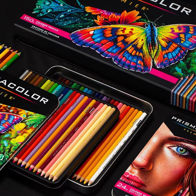 Prismacolor 12/24/36/48 Colors Oil Colored Pencil Drawing Sketching Pencil Set Art Supplies for School Student Artist