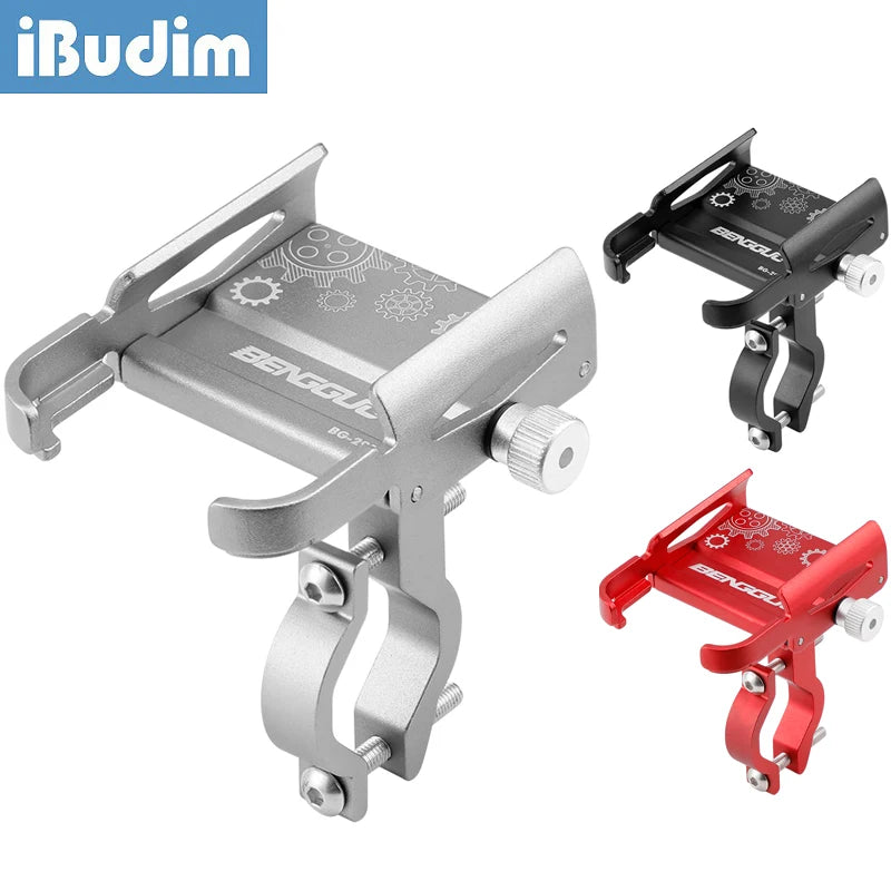 Ibudim Bike Phone Holder 360 Rotation Bicycle Phone Holder for 4.7-7.0 Inch Devices Motorcycle Handlebar Mobile Phone Stand